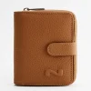 Bi-fold zip-around wallet