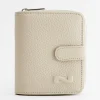 Bi-fold zip-around wallet